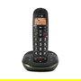 Doro PhoneEasy 105wr Teléfono DECT Negro con Contestador Automático, Altavoz, Agenda 20 Entradas, Alcance 300 m