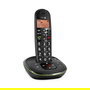 Doro PhoneEasy 105wr Teléfono DECT Negro con Contestador Automático, Altavoz, Agenda 20 Entradas, Alcance 300 m