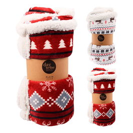 Basics Manta Navideña, Modelos Variados, 130 x 160 cm