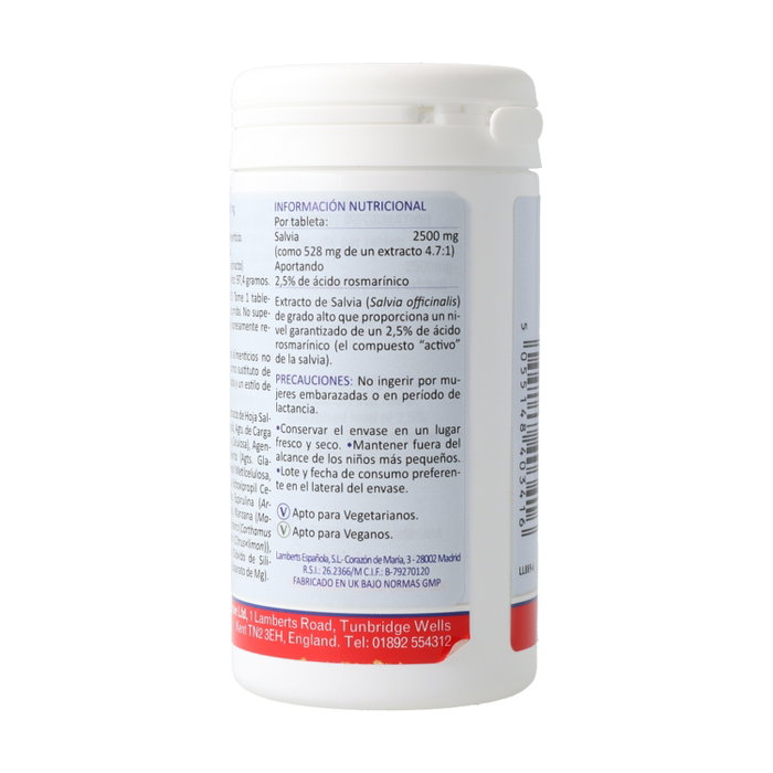 Lamberts Salvia 2500 mg 90 Tabletas Lamberts Salvia 2500 mg 90 Tabletas