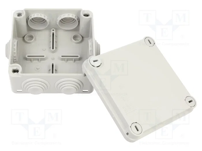 GEWISS GW44024 Caja de conexiones 44 CE gris con diafragmas GEWISS GW44024 Caja de conexiones 44 CE gris con diafragmas