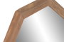 DKD Home Decor Espejo de Madera Reciclada y Cristal Natural 74x74 cm