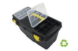 Maletin Herramientas A.2000 Talla L (260X480X230) De Pp Reciclado Y 100% Reciclable Negro