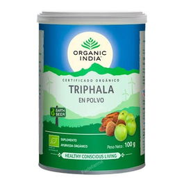 Organic India Triphala Suplemento Ayurveda Orgánico en Polvo