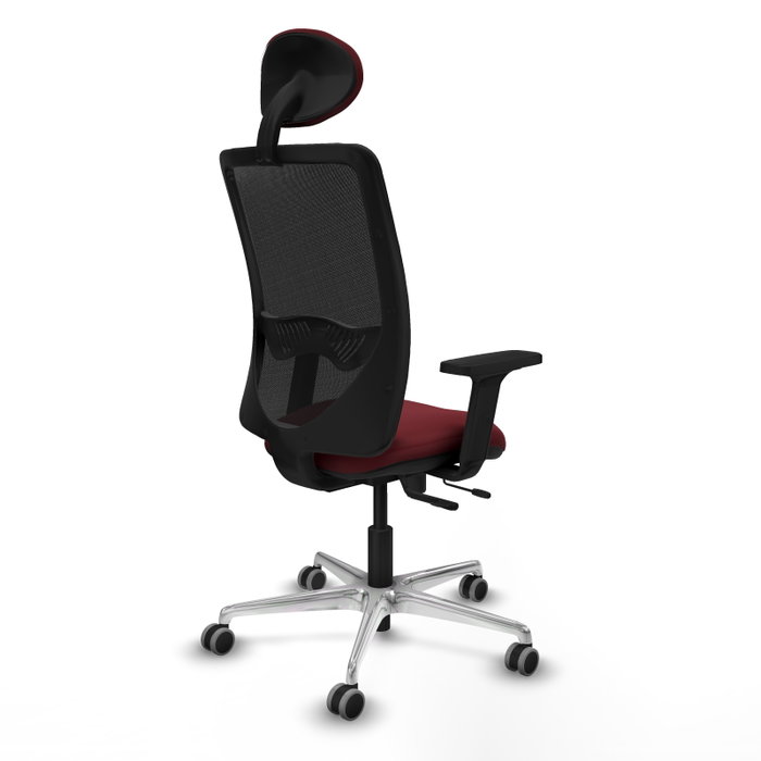 PIQUERAS Y CRESPO Silla de oficina Zulema con mecanismo Sincro/Traslack, Granate y Negro PIQUERAS Y CRESPO Silla de oficina Zulema con mecanismo Sincro/Traslack, Granate y Negro