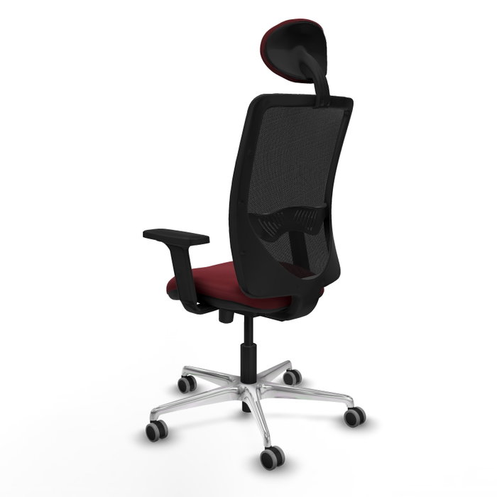 PIQUERAS Y CRESPO Silla de oficina Zulema con mecanismo Sincro/Traslack, Granate y Negro PIQUERAS Y CRESPO Silla de oficina Zulema con mecanismo Sincro/Traslack, Granate y Negro