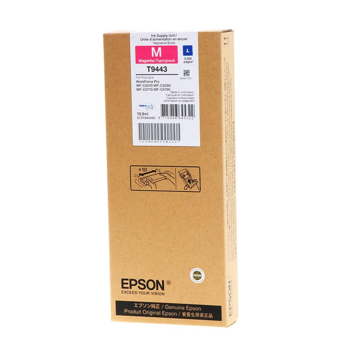 Epson T9443 Cartucho de Tinta Magenta Serie WF-C5xxx