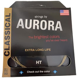 Aurora Strings Cuerdas para Guitarra Clásica y Flamenca Nylon Cobre Chapado en Plata HT Durabilidad Entonación Tono Brillante Made in USA