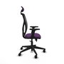 PIQUERAS Y CRESPO Silla de oficina Motilla con mecanismo Sincro/Traslack, Morado y Negro