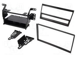 ACV Bastidor de montaje de radio para Nissan 1 DIN negro brillante