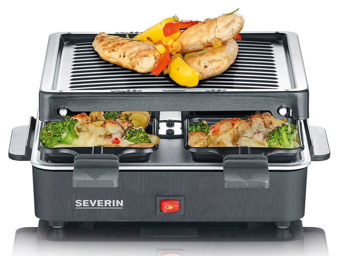 Severin RG 2370 Raclette con 4 sartenes, Negro Severin RG 2370 Raclette con 4 sartenes, Negro