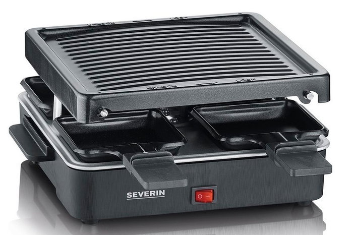 Severin RG 2370 Raclette con 4 sartenes, Negro Severin RG 2370 Raclette con 4 sartenes, Negro