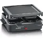Severin Raclette Grill RG 2370 para 4 personas, compacto, ideal para hogares pequeños, superficie 21x21cm