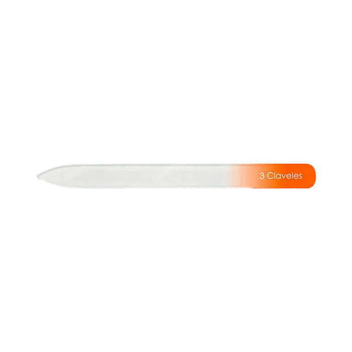 Tres Claveles Lima de Cristal Esterilizable 14 cm Naranja Tres Claveles Lima de Cristal Esterilizable 14 cm Naranja