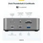 StarTech.com Docking Station Thunderbolt 5 Gris, 3 Pantallas 4K 144Hz, PD 140W