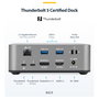 Startech 215ue-tb5usb4dock Base para Portátil y Replicador de Puertos Alámbrico Thunderbolt 5 Gris