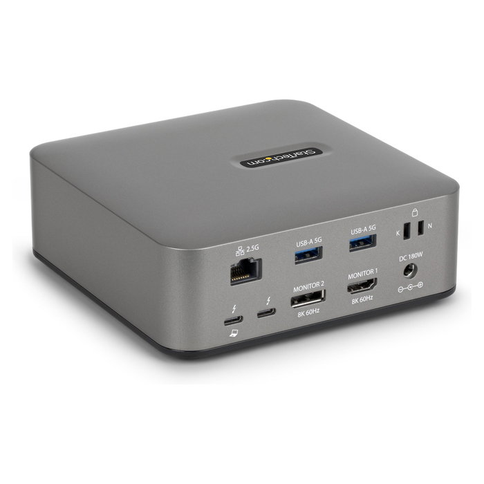 Startech 215ue-tb5usb4dock Base para Portátil y Replicador de Puertos Alámbrico Thunderbolt 5 Gris Startech 215ue-tb5usb4dock Base para Portátil y Replicador de Puertos Alámbrico Thunderbolt 5 Gris