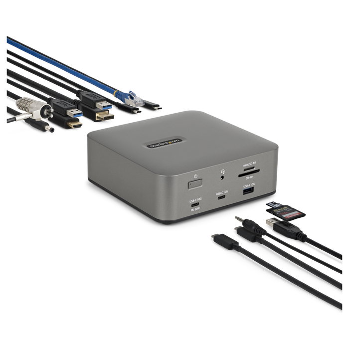 Startech 215ue-tb5usb4dock Base para Portátil y Replicador de Puertos Alámbrico Thunderbolt 5 Gris Startech 215ue-tb5usb4dock Base para Portátil y Replicador de Puertos Alámbrico Thunderbolt 5 Gris