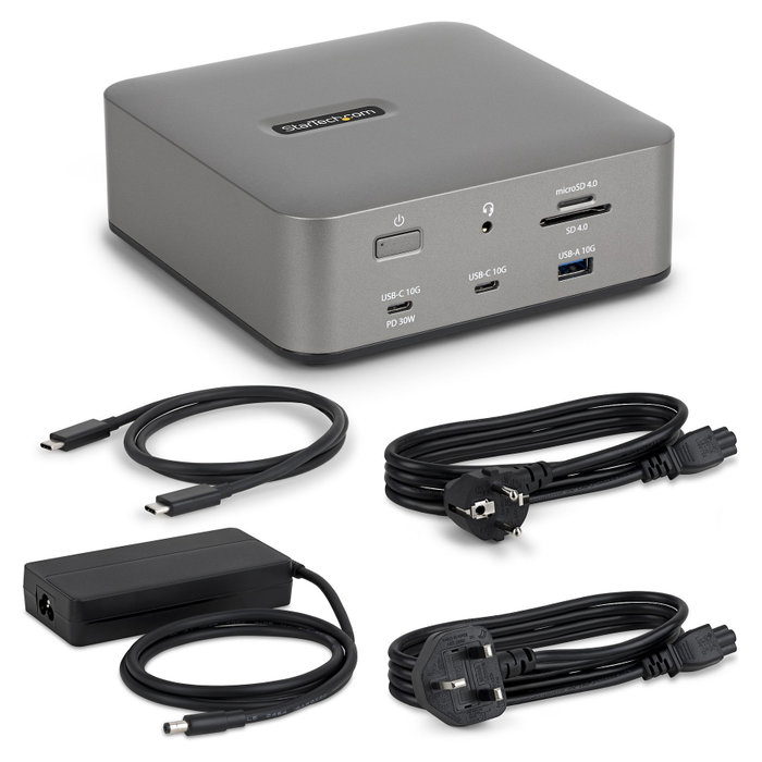 Startech 215ue-tb5usb4dock Base para Portátil y Replicador de Puertos Alámbrico Thunderbolt 5 Gris Startech 215ue-tb5usb4dock Base para Portátil y Replicador de Puertos Alámbrico Thunderbolt 5 Gris