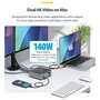 Startech 215ue-tb5usb4dock Base para Portátil y Replicador de Puertos Alámbrico Thunderbolt 5 Gris