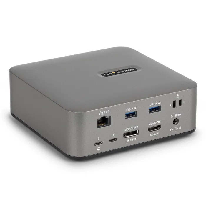 Startech 215ue-tb5usb4dock Base para Portátil y Replicador de Puertos Alámbrico Thunderbolt 5 Gris Startech 215ue-tb5usb4dock Base para Portátil y Replicador de Puertos Alámbrico Thunderbolt 5 Gris