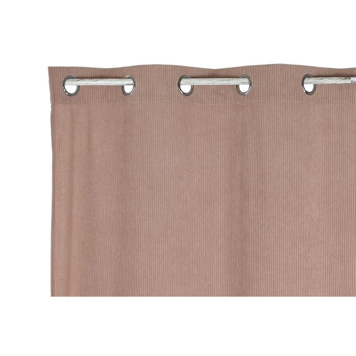 DKD Home Decor Cortina de Pana Gruesa Rosa Palo 140x260 cm DKD Home Decor Cortina de Pana Gruesa Rosa Palo 140x260 cm