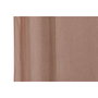 DKD Home Decor Cortina de Pana Gruesa Rosa Palo 140x260 cm