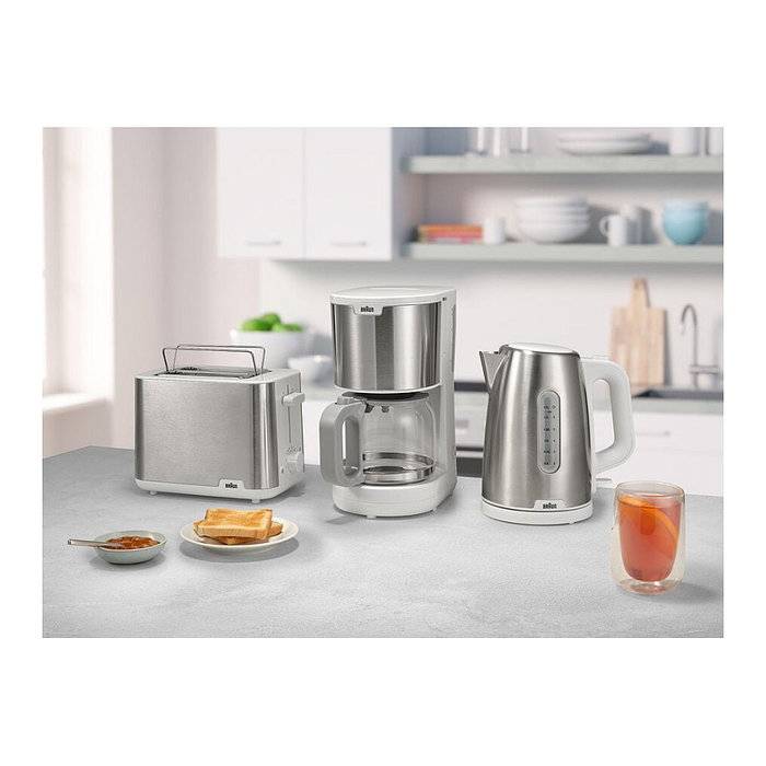 Braun KF 1500 Máquina Espresso Automática, 1000 W, Blanca