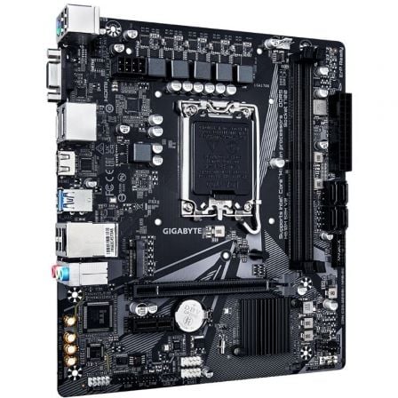 Gigabyte H610M S2H V2 Placa Base Intel LGA1700 Socket 1700 DDR5 Micro-ATX - Chipset H610, 4 salidas de video (DisplayPort, HDMI, D-Sub), PCIe 4.0