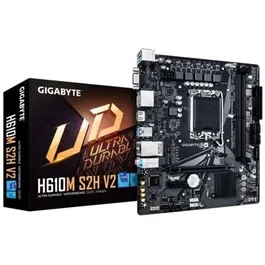 Gigabyte H610M S2H V2 Placa Base Intel LGA1700 Socket 1700 DDR5 Micro-ATX - Chipset H610, 4 salidas de video (DisplayPort, HDMI, D-Sub), PCIe 4.0