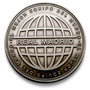 REAL MADRID Moneda Oficial 'El Mejor Equipo del Mundo' en Níquel Antiguo - Colección Zamak con Cápsula Acrílica y Caja - Artículo de Colección