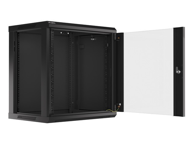Lanberg Armario Mural Rack 19 pulgadas 12U Flat Pack V2 Negro