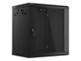 Lanberg Armario Mural Rack 19 pulgadas 12U Flat Pack V2 Negro