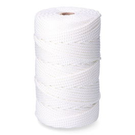 Edm Cordón Trenzado Poliéster Granete Blanco, Calibre 6 mm x 200 m