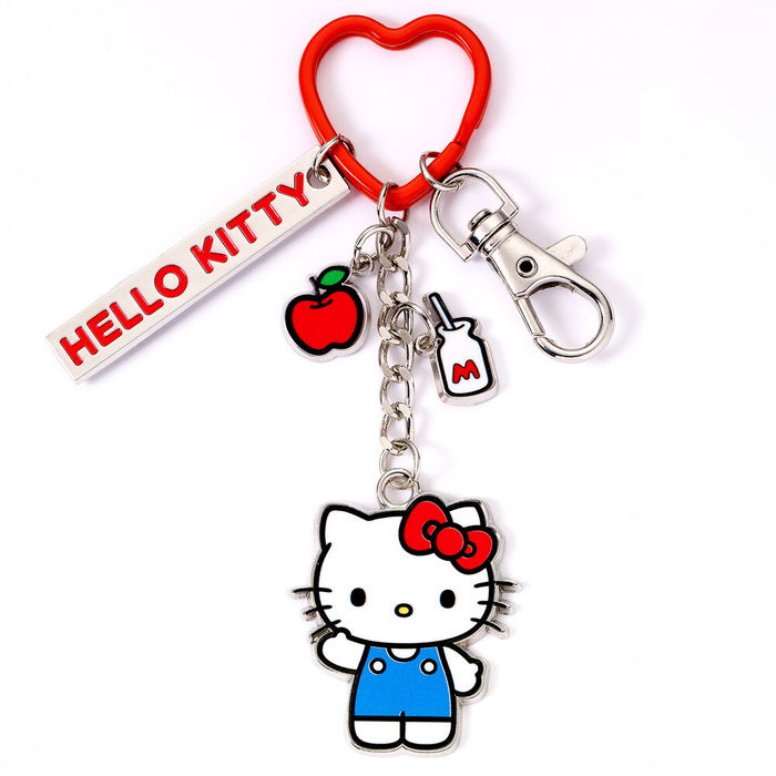 THE CARAT SHOP Llavero Hello Kitty de Aleación de Zinc con Clip y Anilla Corazón