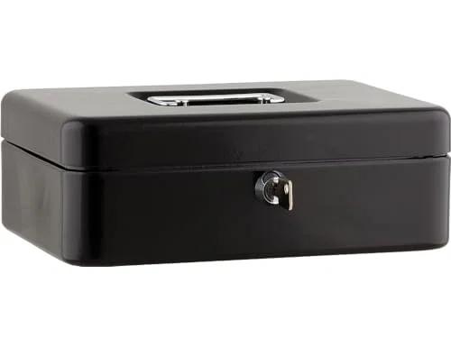 Sax Caja de caudales con cerradura y portamonedas 250x180x90 mm