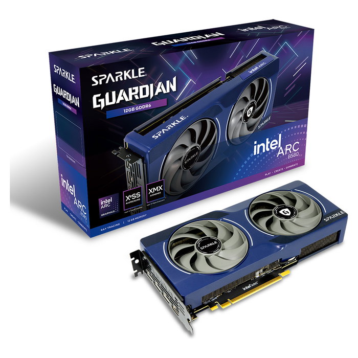 Sparkle Intel Arc B580 Guardian Tarjeta Gráfica 12GB GDDR6 192-bit PCIe 4.0 x8 2 Ventiladores