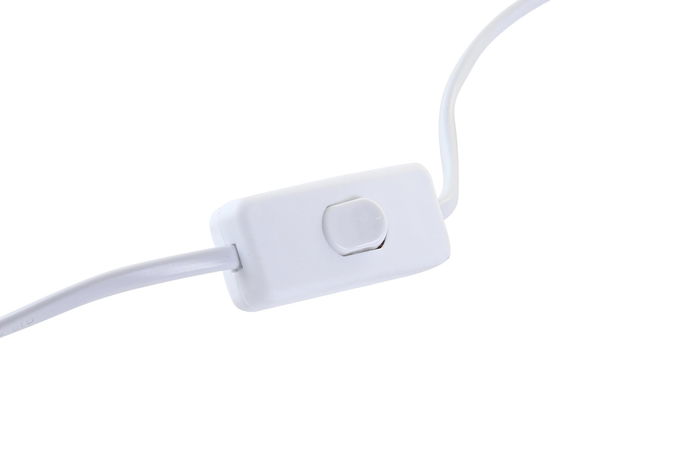 DKD Home Decor Lámpara Sobremesa Moderno Blanco Beige Cerámica Poliéster 22 x 44 x 22 cm (2 Unidades)