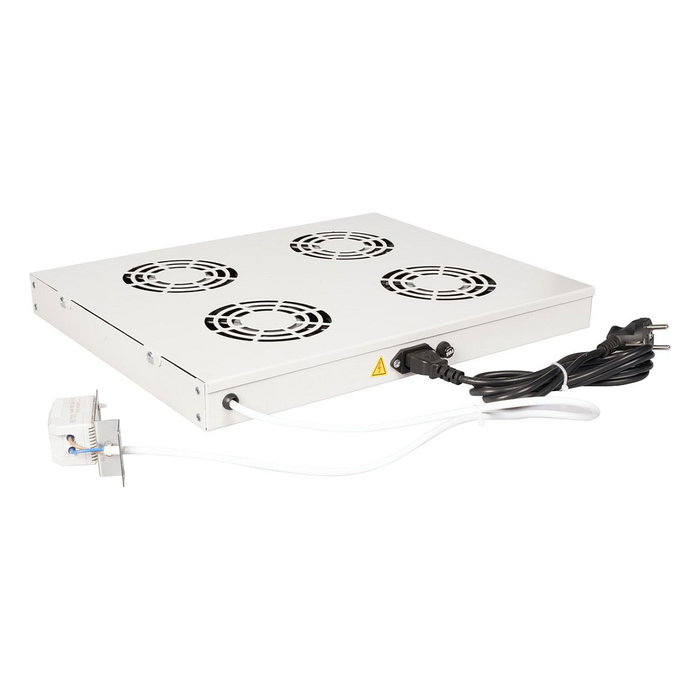 ROLINE Unidad de ventilación de 48,26 cm para 19 pulgadas con 4 ventiladores y termostato, gris ROLINE Unidad de ventilación de 48,26 cm para 19 pulgadas con 4 ventiladores y termostato, gris