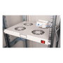ROLINE Unidad de ventilación de 48,26 cm para 19 pulgadas con 4 ventiladores y termostato, gris