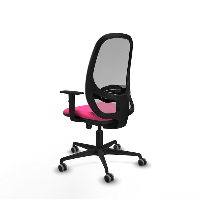 PIQUERAS Y CRESPO Silla de oficina Cilanco con mecanismo Sincro Rosa y Gris PIQUERAS Y CRESPO Silla de oficina Cilanco con mecanismo Sincro Rosa y Gris