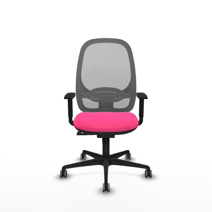 PIQUERAS Y CRESPO Silla de oficina Cilanco con mecanismo Sincro Rosa y Gris PIQUERAS Y CRESPO Silla de oficina Cilanco con mecanismo Sincro Rosa y Gris