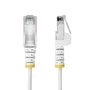 StarTech Cable Ethernet CAT6 Delgado 5m Blanco Snagless LSZH RJ45 28AWG