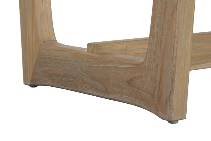 DKD Home Decor Mesa Comedor Balines Decape Gris Teca Maciza 240 x 100 x 76 cm