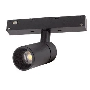HO Luminaria LED Mini Foco para Carril Magnético 9W 900Lm CRI90 4200ºK Luz Cálida UGR16 Negro Orientable 360º [HO-MGCTRACK-9W-W]