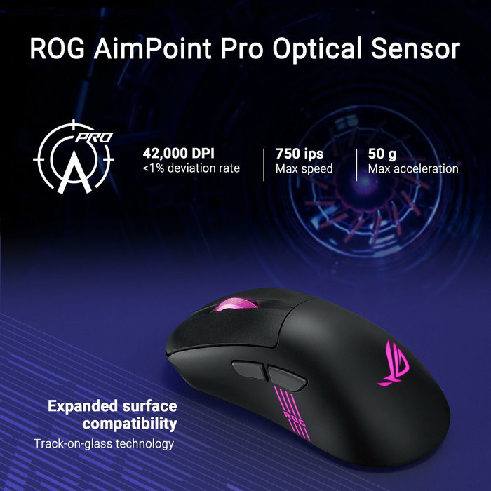 Asus ROG Keris II Origin BLK Ratón de Juego para Mano Derecha