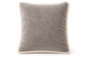 DKD Home Decor Cojín de Franela y Borreguito Gris Claro 45x45 cm