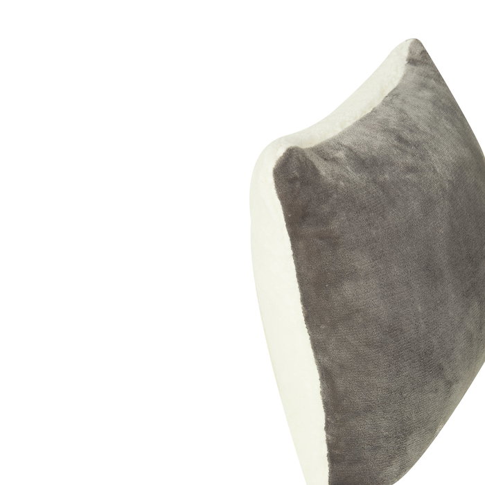 DKD Home Decor Cojín de Franela y Borreguito Gris Claro 45x45 cm DKD Home Decor Cojín de Franela y Borreguito Gris Claro 45x45 cm