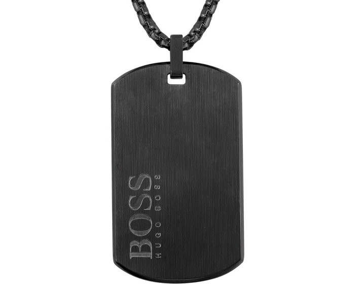 Boss Collar de Acero Inoxidable Negro 61cm