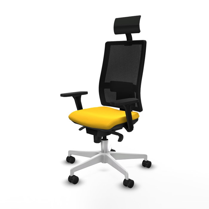 PIQUERAS Y CRESPO Silla de oficina Horna con mecanismo Sincro, Amarillo y Negro PIQUERAS Y CRESPO Silla de oficina Horna con mecanismo Sincro, Amarillo y Negro